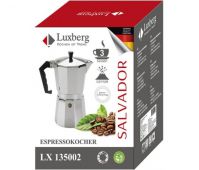 Гейзерная кофеварка 135002 Luxberg Pronto 3 порции