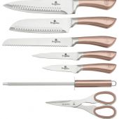 Набір ножів BERLINGER HAUS 2374-BH Rose Gold Edition з акриловою підставкою 8 пр