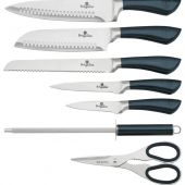 Набір ножів BERLINGER HAUS 2415-BH Aquamarine Metallic Line з акриловою підставкою 8 пр