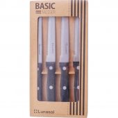 Набір ножів для стейка Lunasol 105624 Basic Bistro 4 шт.