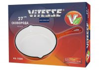 Сковорода чугунная Vitesse VS-1580 с внутренним эмалевым покрытием 27 см