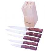 Ножи с деревянными ручками на подставке EMPIRE 1946-E 6 предметов