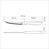 Нож для томатов TRAMONTINA 23428-105 Plenus 127 мм black