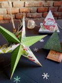 Декор на Новый Год 3D звезда 24,5см Merry Christmas WowLand 181838 подарочная упаковка, ручная работа