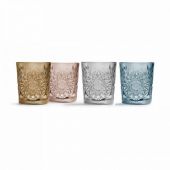 Набір склянок для віскі Libbey Leerdam 2651VCP35 (922103) Hobstar Tender Taupe 350 мл - 6 шт