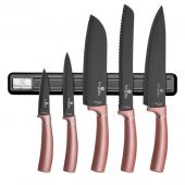 Набір ножів BERLINGER HAUS 2538A/BH I-Rose Edition з магнітною підставкою 6 пр