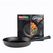 Сковорода чугунная с ручкой BRIZOLL О2840-Р1 Optima-Black 28 см