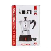 Гейзерная кофеварка электрическая Bialetti 0007290/NP Moka Elettrika 2 чашки