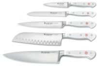 Набір ножів Wuesthof 1090270501 Classic White 5 шт на підставці Ковані