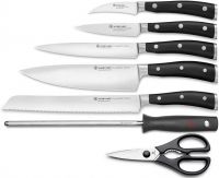 Набор ножей Wuesthof 1090370701 Classic Ikon на подставке 7 шт Кованые
