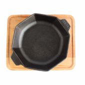 Сковорода чугунная порционная BRIZOLL H8-1425-D HoReCa восьмигранная 140х25 мм