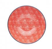 Миска LIFETIME BRANDS, KCBOWL37, RED FLORAL, керамика, 0,125 л, диаметр 15,7 см