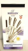Набір ножів BOHMANN 6040B з срібними ручками 8 предметів
