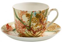 Чашка для чаю з блюдцем LIFETIME BRANDS WK00300 Cottage Blossom KILBURN порцелянова, 17,5х17,5х9 см, 480 мл