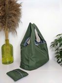 Тканинна сумка шоппер з чохлом + 6шт еко торбинки для продуктів багаторазові (квіти), 1865SH Україна