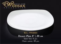 Wilmax 991001 Тарелка десертная 200 мм (цена за 1 шт, набор из 6 шт)