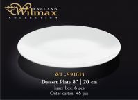 Wilmax 991013 Тарелка десертная 200 мм (цена за 1 шт, набор из 6 шт)