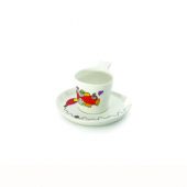 Чашка для чая Berghoff 3705007 Eclipse Ornament с блюдцем 0,24 л 2 шт