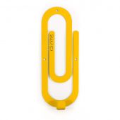 Glozis H-010 Clip Yellow металлическая вешалка скрепка желтая 26см х 10см