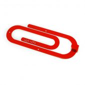 Настенная вешалка-скрепка красная Glozis H-012 Clip Red
