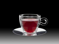 Luigi Bormioli 10089/01 Thermic Набор термокружек для чая с блюдцами, 300мл, 4пр