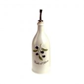 Пляшка для оливкової олії Revol 615754 Provence 0,25 л (молочно-біла з чорними оливками)