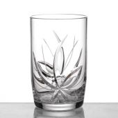 НЕМАН 3912-250-900/43 Набор хрустальных высоких стаканов для воды 250мл, 6шт, цветок