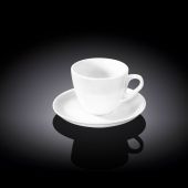 Чашка кофейная с блюдцем WILMAX 993174 110 мл (цена за 1 компл, набор из 12 предм )
