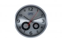 Часы настенные GIPFEL 9413 с термометром и гигрометром 30 см