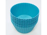 Набір форм для кексів і маффінів CON BRIO 674-CB блакитний 6,8х3,4 см - 10 шт