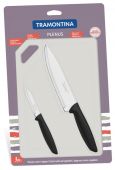 Набір ножів з обробною дошкою TRAMONTINA 23498/014 Plenus 3 пр black
