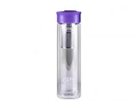 Бутылка для воды GIPFEL 8345 MARTINO 350 мл с фильтром Фиолетовая