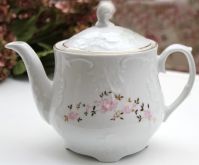 Чайник заварювальний Cmielow 9704 Rococo Pink flower порцеляна  1.1 л