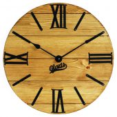 Настінний годинник Glozis A-055 Nevada Gold дерев'яний 40 х 40 см