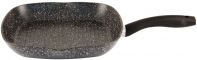 Пательня-гриль з мармуровим покриттям Gipfel 0515 MABELLE 28х28х4,3 см Чорна