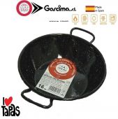 Сковорода эмалированная с 2 ручками Garcima 20316 SARTEN HONDA CON ASAS ESMALTADA глубокая 16 см Black