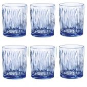 Набор стаканов для воды Bormioli Rocco 580517BAC121990 Wind Saphire Blue 300 мл 6 шт