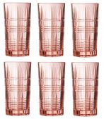 Набор стаканов высоких LUMINARC 9164P Dallas Pink 380 мл - 6 шт