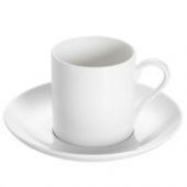Чашка для кофе с блюдцем Maxwell & Williams P040 WHITE BASICS ROUND 100 мл
