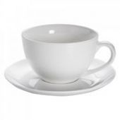 Чашка для чая с блюдцем Maxwell & Williams P1114A WHITE BASICS ROUND 450 мл