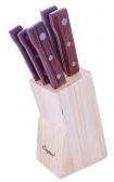 Ножі з дерев'яними ручками на підставці EMPIRE 1946 E 6 предметів