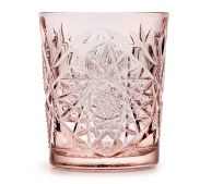 Набор стаканов для виски Libbey Leerdam 2651VCP35 (922295) Hobstar Coral Pink 350 мл - 6 шт