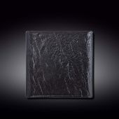 Тарелка квадратная WILMAX 661106/A SlateStone Black 21,5 х 21,5 см