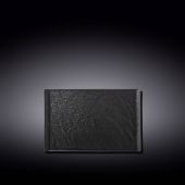 Тарілка прямокутна WILMAX 661108/A SlateStone Black 19,5 х 14,5 см