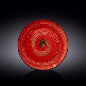 Тарілка кругла WILMAX 669214/A Spiral Red 25.5 см