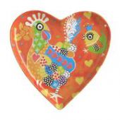 Тарелка десертная LIFETIME BRANDS DX0694 Love Hearts Chicken Dance 15,5см