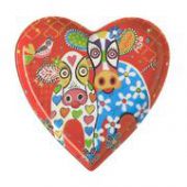 Тарілка десертна LIFETIME BRANDS DX0695 Love Hearts Happy Moo Day 15,5 см