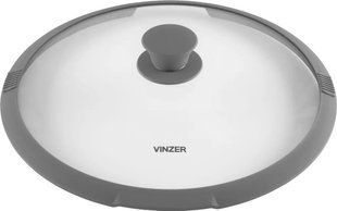 Кришка скляна з силіконовим ободом, 26 см, 50251 Vinzer 50251 фото