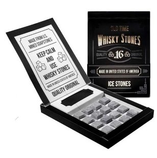 Камені для віскі США 16шт подарункова упаковка Whisky Stones 30100 фото