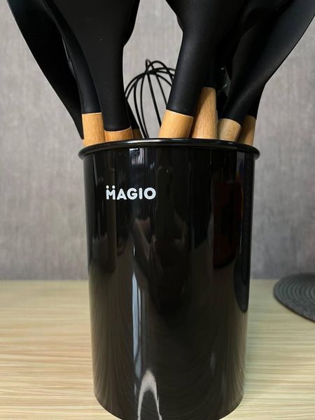 Набір кухонних речей Magio 12 предметів чорний 1141MG фото